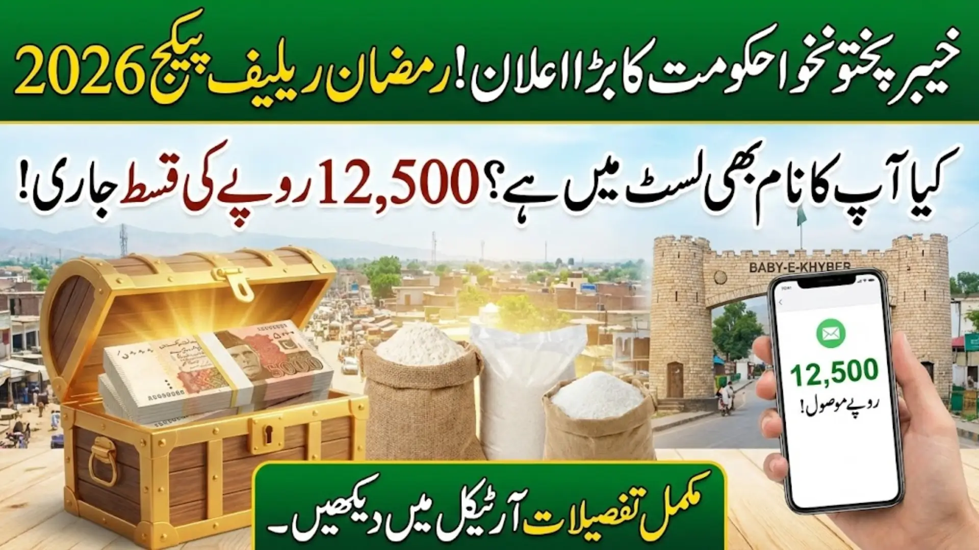 KP Government Increases Ramadan Relief Payment to Rs. 12,500 Per Family For Over 1 Million Families In 2026