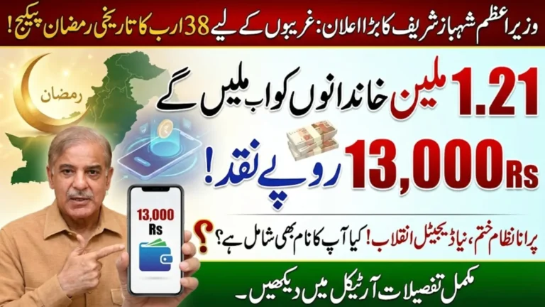 PM Ramazan Relief Package 2026: Rs. 38 Billion Announced to Distribute Rs. 13,000 Per Family to 1.21 Million Households