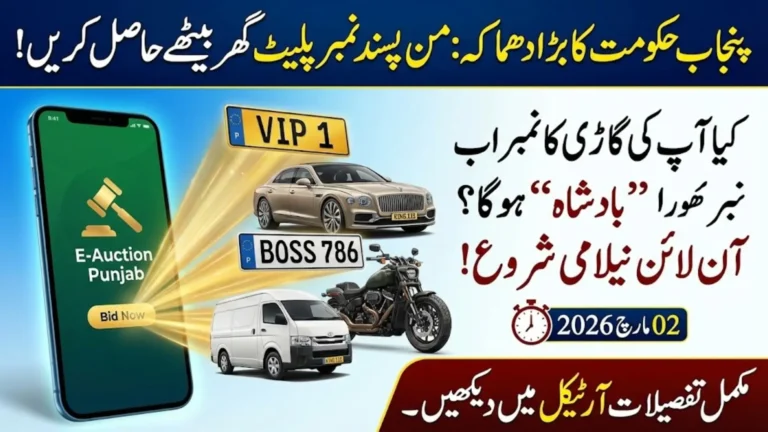 Punjab Government Launches Online Registration For Fancy Vehicle Number Auction 2026 - Complete Guide Inside