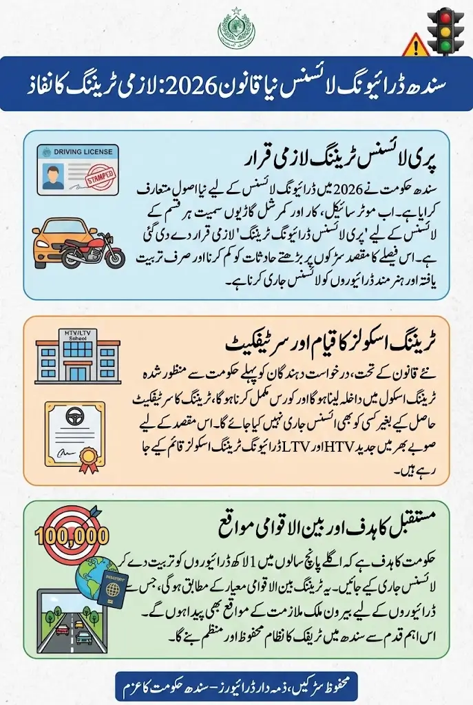 Sindh Government Introduces New Rule For Driving License For All Vehicles In 2026 – Complete Details Inside